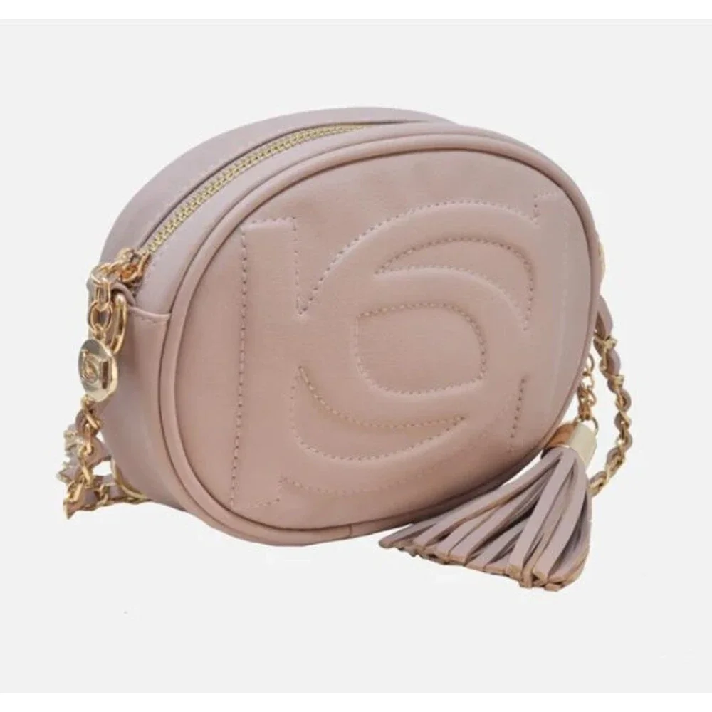 BeBe Women Purse TAYRN ROUND CROSSBODY Authentic Mauve Color New with tags